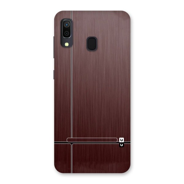 Dark Maroon Classic Design Back Case for Galaxy A20