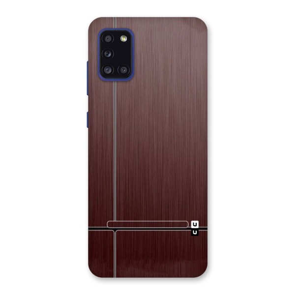 Dark Maroon Classic Design Back Case for Galaxy A31