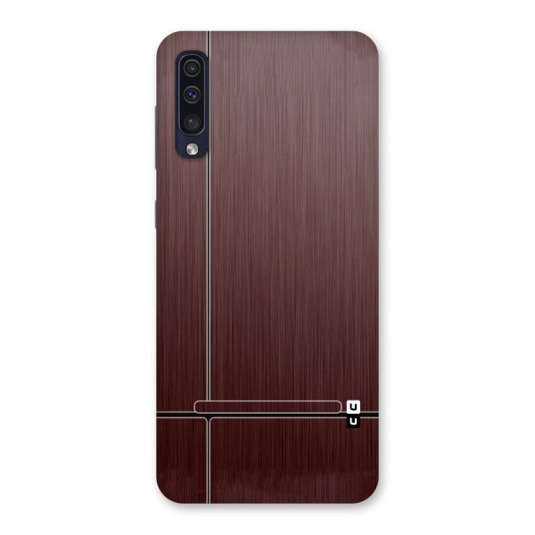 Dark Maroon Classic Design Back Case for Galaxy A50