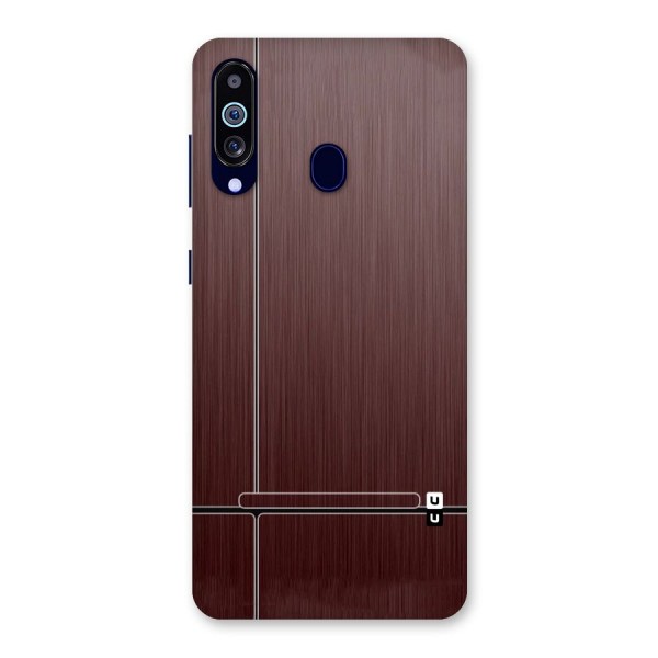 Dark Maroon Classic Design Back Case for Galaxy A60