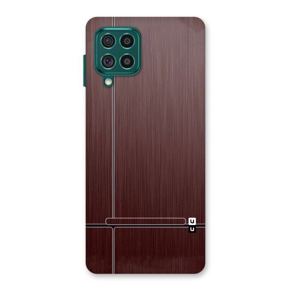 Dark Maroon Classic Design Back Case for Galaxy F62