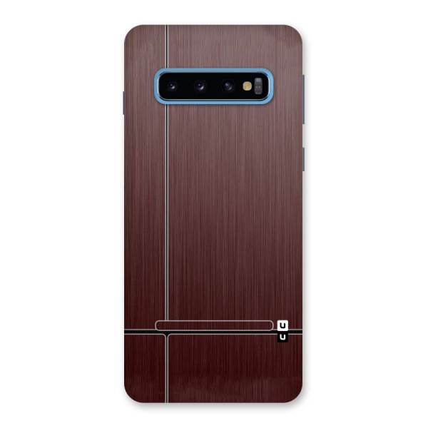 Dark Maroon Classic Design Back Case for Galaxy S10