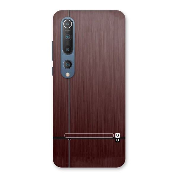 Dark Maroon Classic Design Back Case for Mi 10