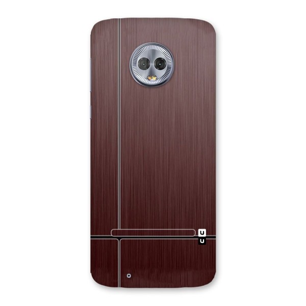 Dark Maroon Classic Design Back Case for Moto G6