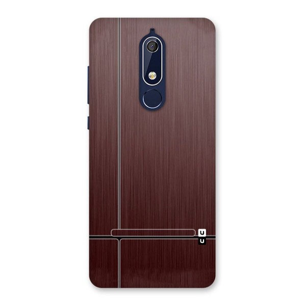 Dark Maroon Classic Design Back Case for Nokia 5.1