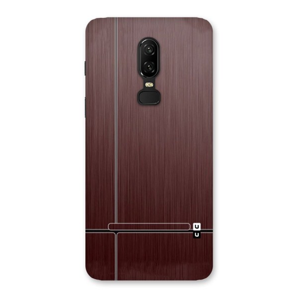 Dark Maroon Classic Design Back Case for OnePlus 6