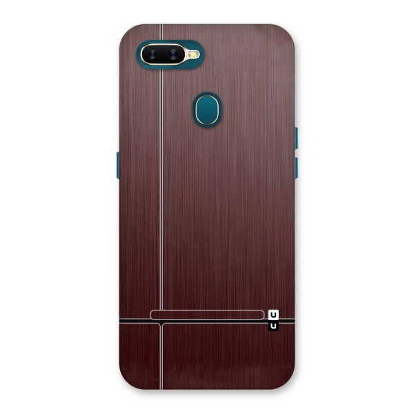 Dark Maroon Classic Design Back Case for Oppo A12