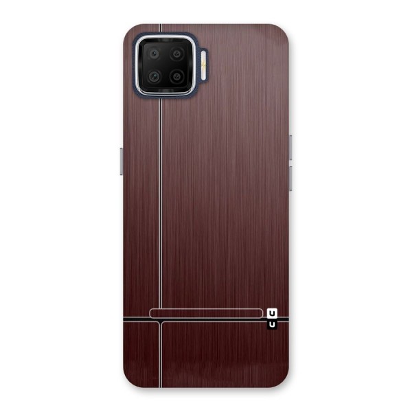 Dark Maroon Classic Design Back Case for Oppo F17