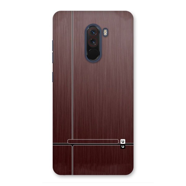 Dark Maroon Classic Design Back Case for Poco F1