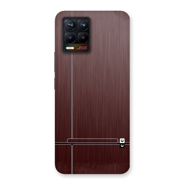 Dark Maroon Classic Design Back Case for Realme 8