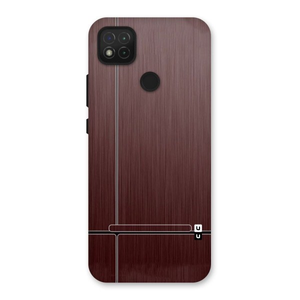 Dark Maroon Classic Design Back Case for Redmi 9C