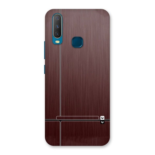 Dark Maroon Classic Design Back Case for Vivo Y15