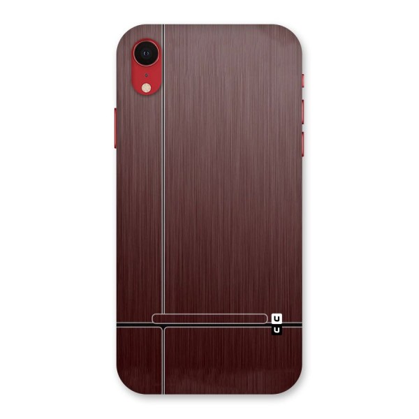 Dark Maroon Classic Design Back Case for iPhone XR