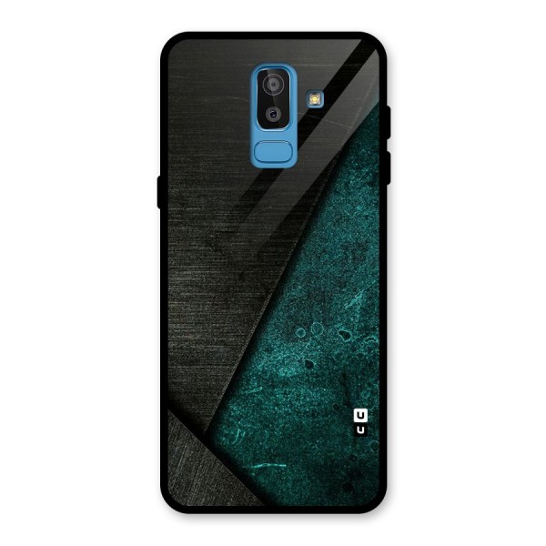 Dark Olive Green Glass Back Case for Galaxy J8