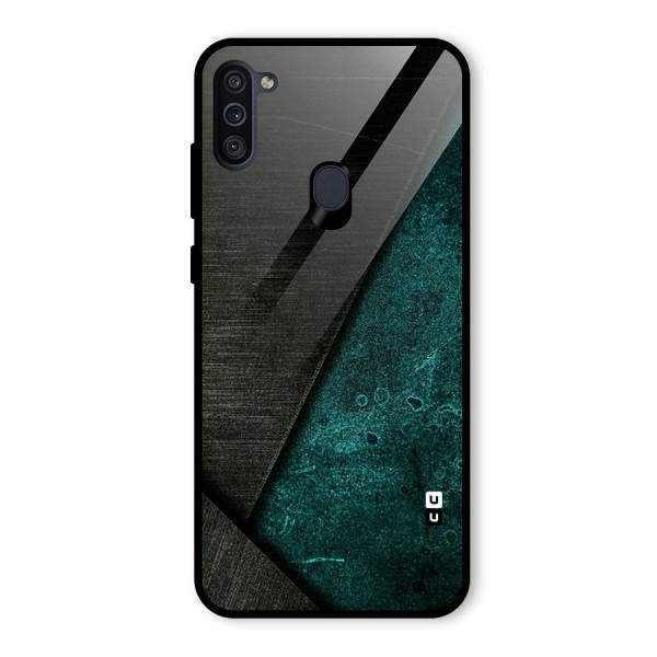 Dark Olive Green Glass Back Case for Galaxy M11