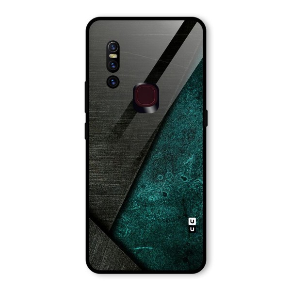 Dark Olive Green Glass Back Case for Vivo V15