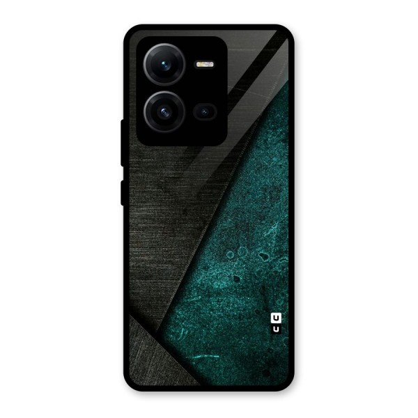 Dark Olive Green Glass Back Case for Vivo V25