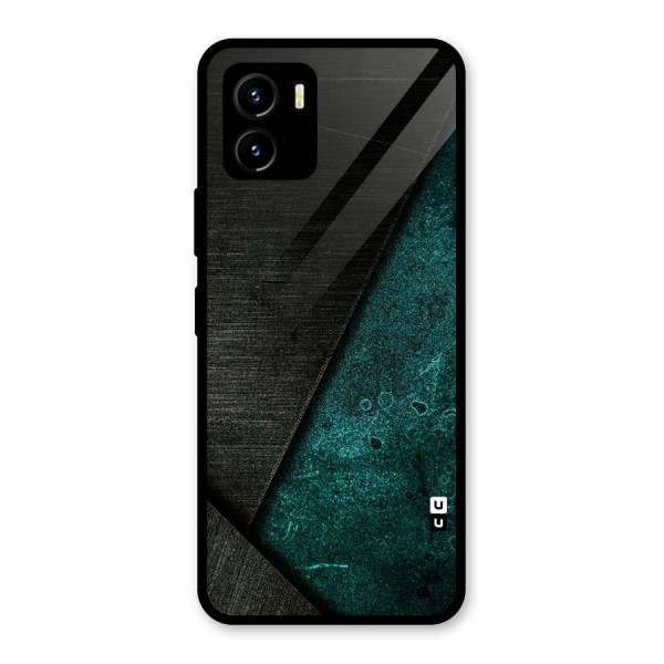 Dark Olive Green Glass Back Case for Vivo Y15s