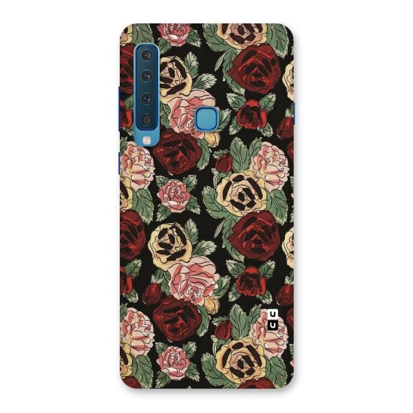 Dark Pastel Flowers Back Case for Galaxy A9 (2018)