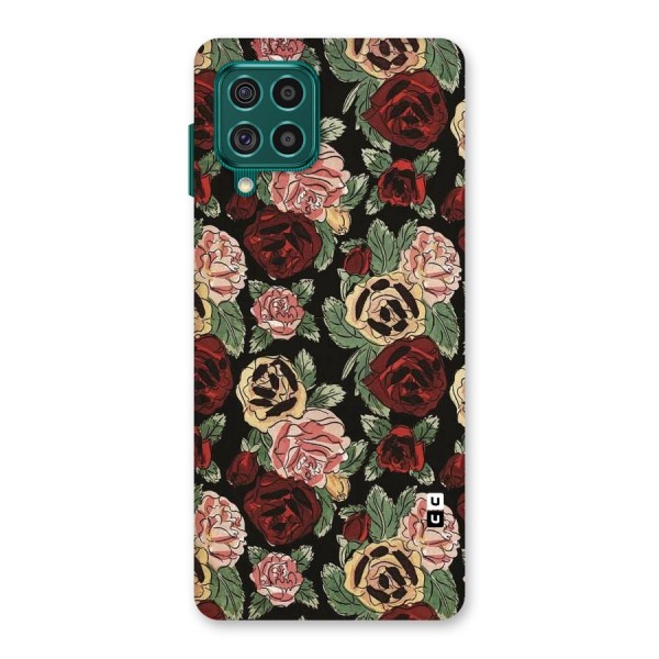 Dark Pastel Flowers Back Case for Galaxy F62