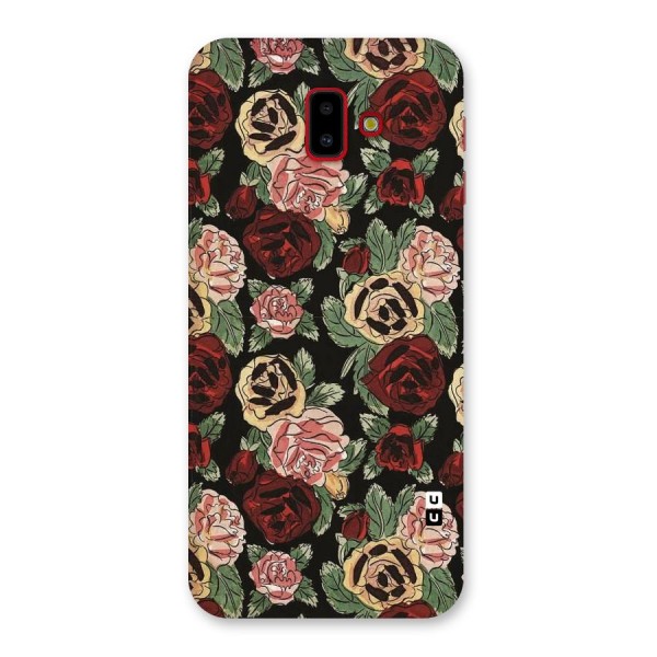 Dark Pastel Flowers Back Case for Galaxy J6 Plus