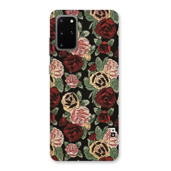 Dark Pastel Flowers Back Case for Galaxy S20 Plus