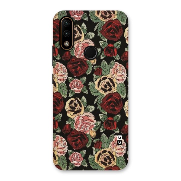 Dark Pastel Flowers Back Case for Lenovo A6 Note