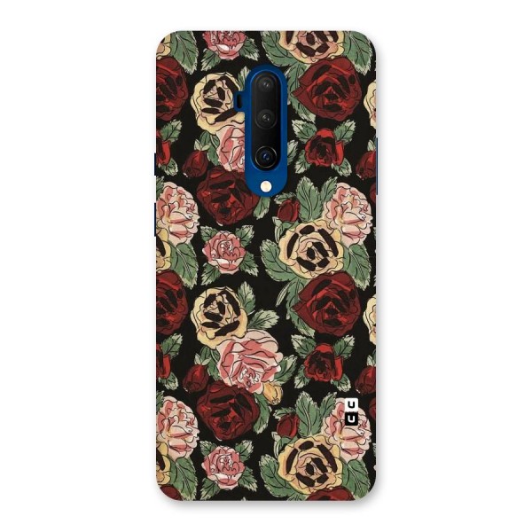 Dark Pastel Flowers Back Case for OnePlus 7T Pro