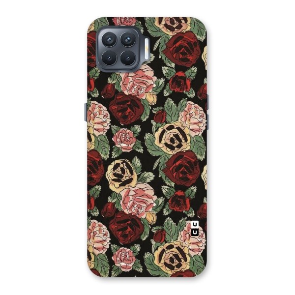 Dark Pastel Flowers Back Case for Oppo F17 Pro