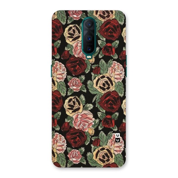 Dark Pastel Flowers Back Case for Oppo R17 Pro