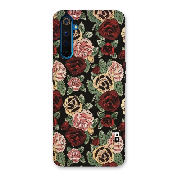 Dark Pastel Flowers Back Case for Realme 6 Pro