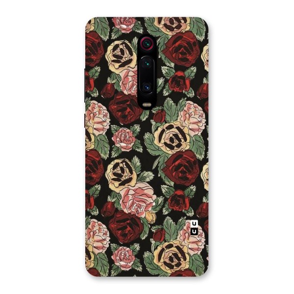 Dark Pastel Flowers Back Case for Redmi K20 Pro