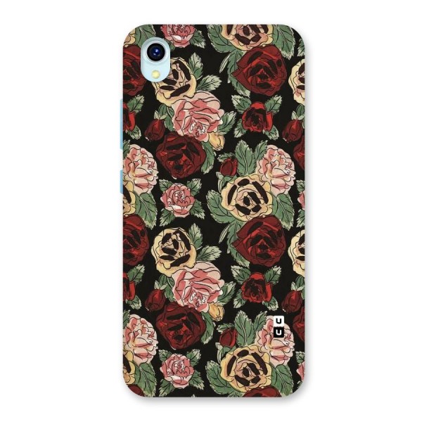 Dark Pastel Flowers Back Case for Vivo Y1s