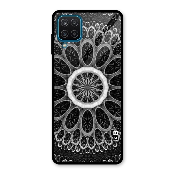 Dark Pattern Art Glass Back Case for Galaxy A12