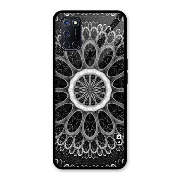 Dark Pattern Art Glass Back Case for Oppo A52