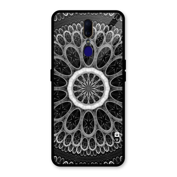 Dark Pattern Art Glass Back Case for Oppo F11