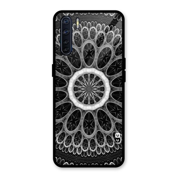 Dark Pattern Art Glass Back Case for Oppo F15