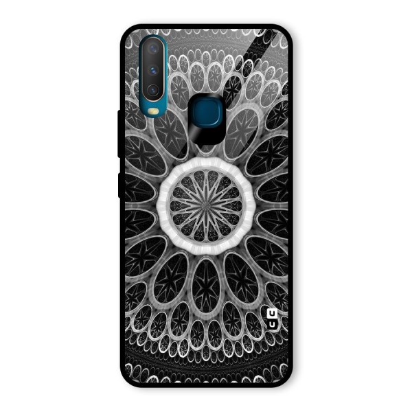 Dark Pattern Art Glass Back Case for Vivo Y12