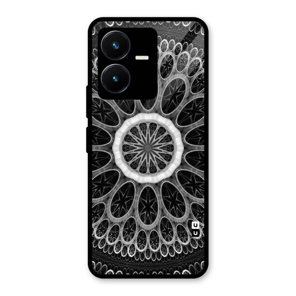 Dark Pattern Art Glass Back Case for Vivo Y22