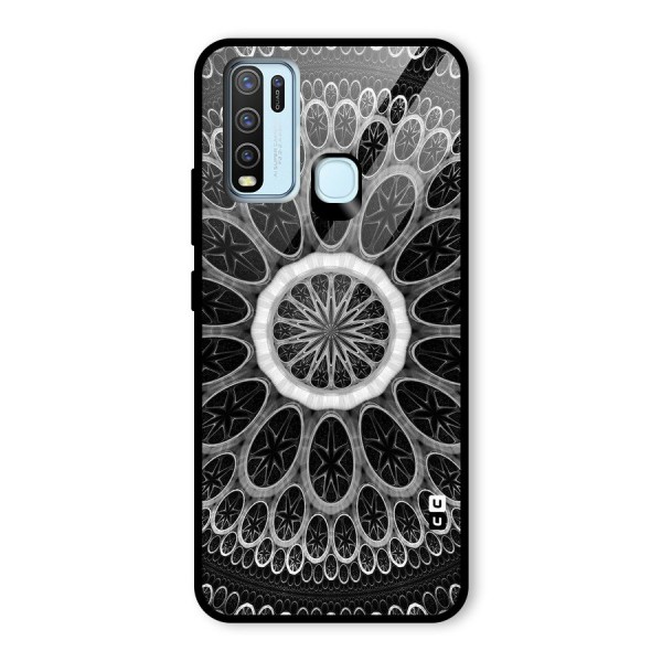 Dark Pattern Art Glass Back Case for Vivo Y30