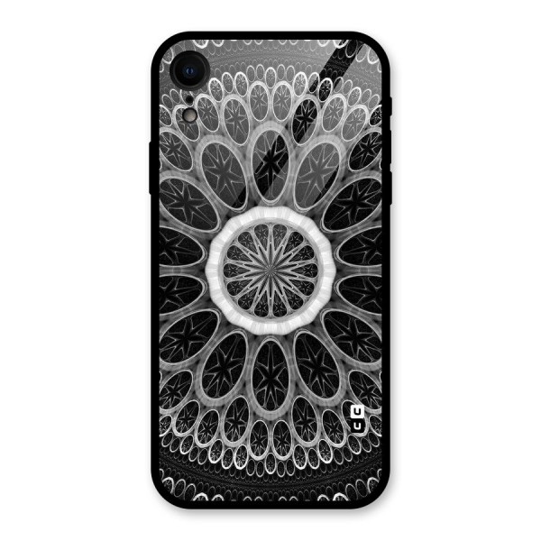 Dark Pattern Art Glass Back Case for XR