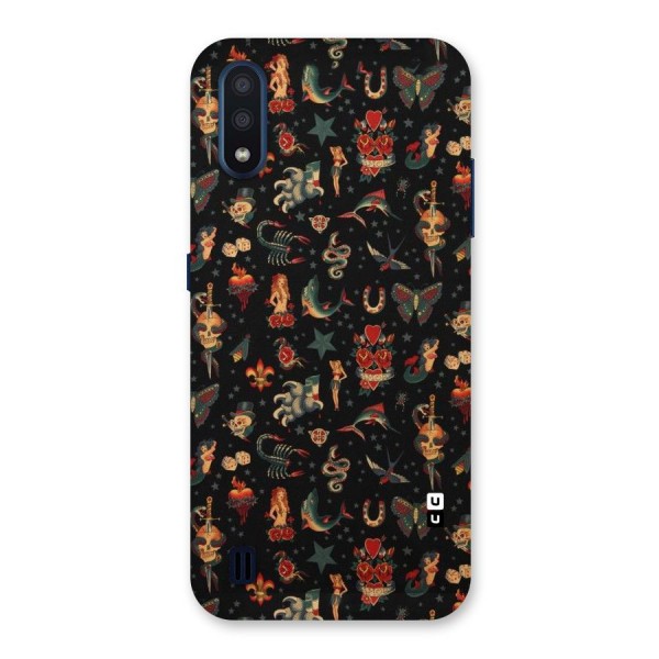 Dark Pattern Back Case for Galaxy M01