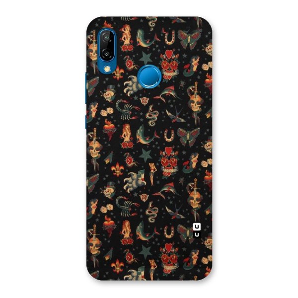 Dark Pattern Back Case for Huawei P20 Lite