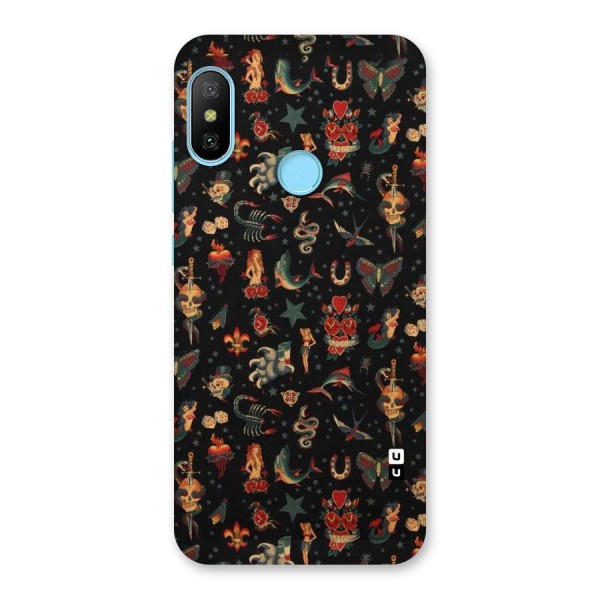 Dark Pattern Back Case for Redmi 6 Pro