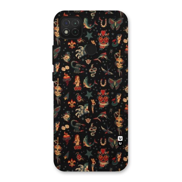 Dark Pattern Back Case for Redmi 9C