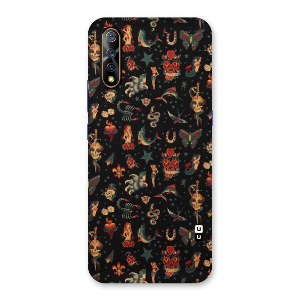 Dark Pattern Back Case for Vivo S1