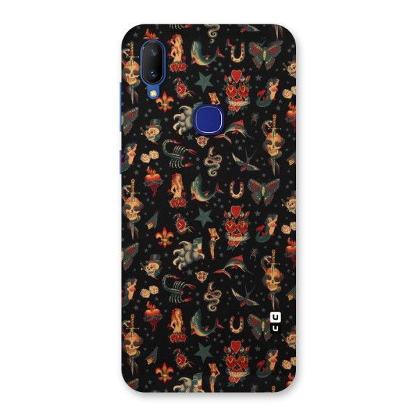 Dark Pattern Back Case for Vivo V11