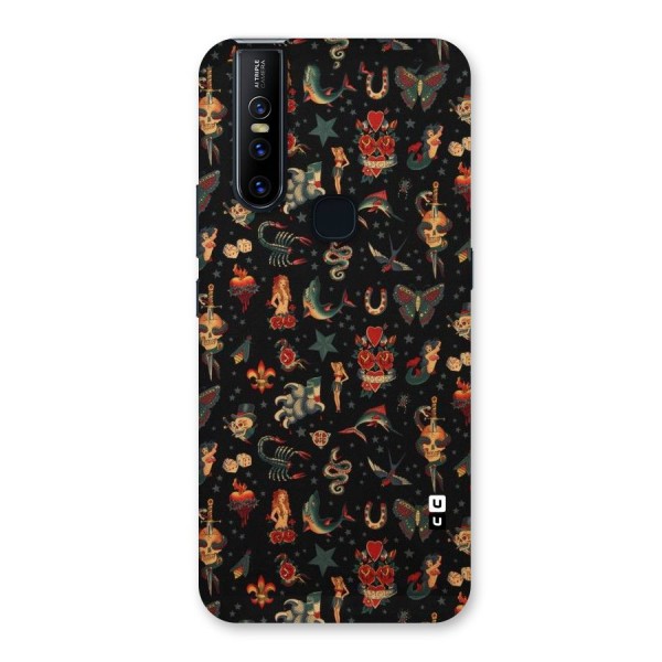 Dark Pattern Back Case for Vivo V15