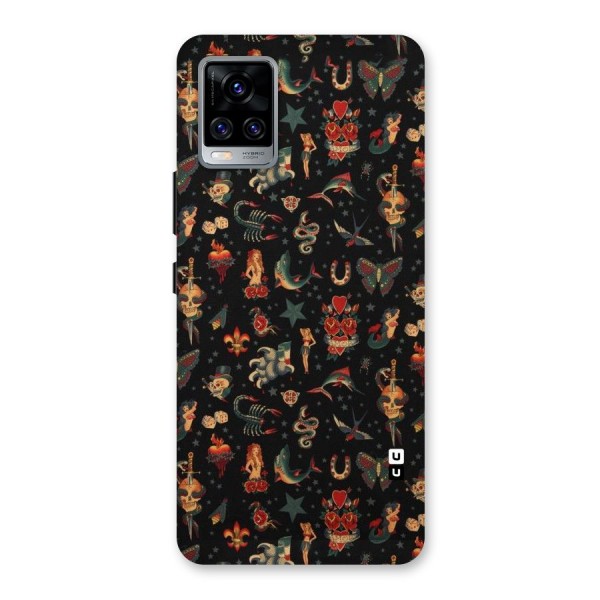 Dark Pattern Back Case for Vivo V20 Pro