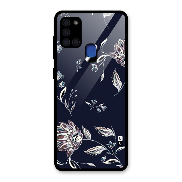 Dark Petals Glass Back Case for Galaxy A21s